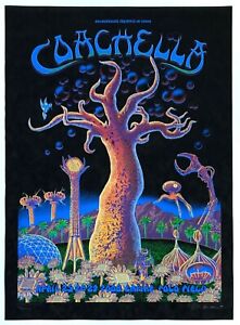 MINT & SIGNED Roger Waters Jack Johnson 2008 EMEK Coachella VELVET Poster 14/50