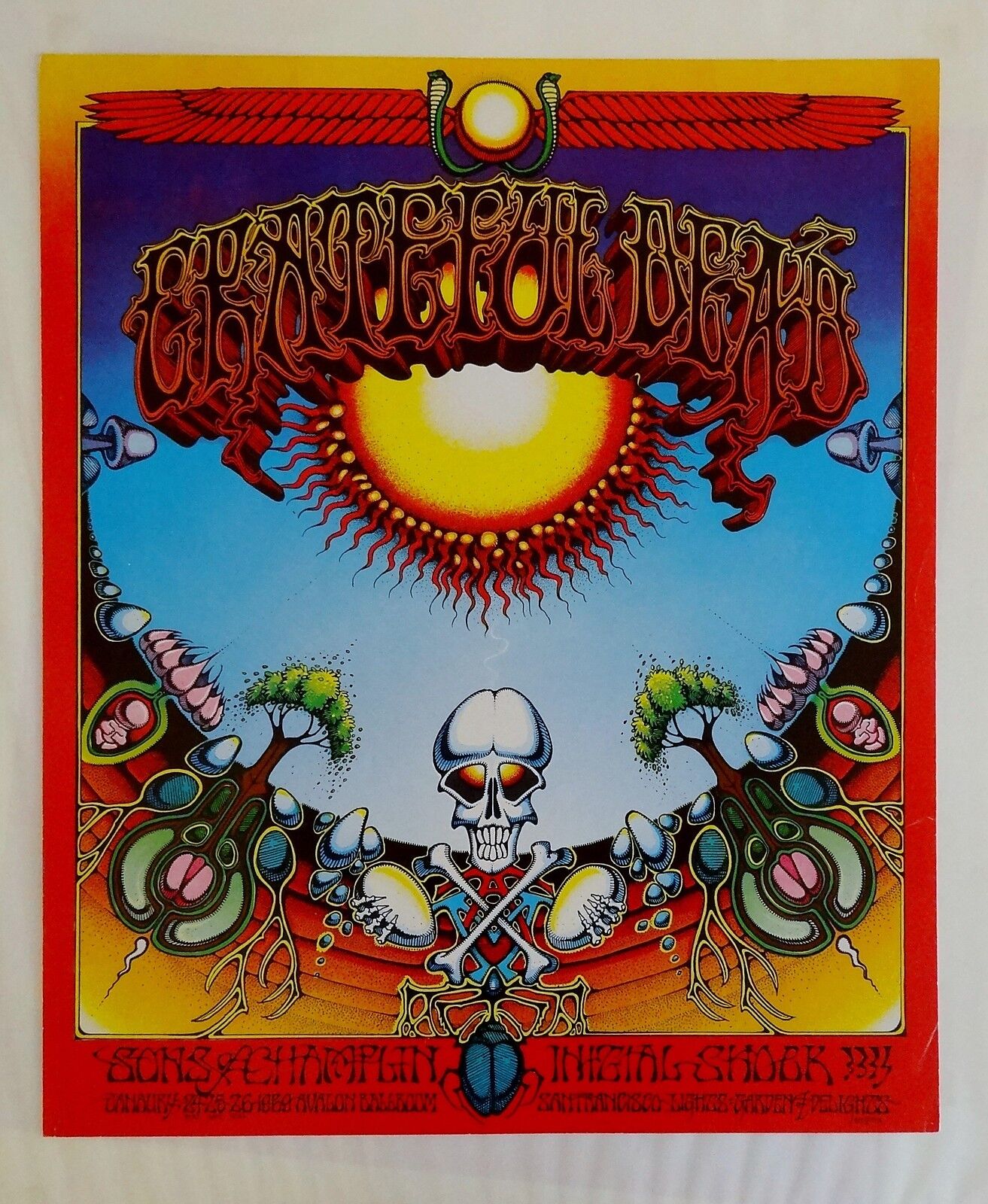 Aoxomoxoa First Printing Poster of Grateful Dead by Rick Griffin