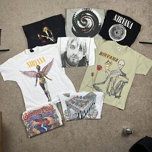 vintage band t shirt lot - Nirvana Grateful Dead Nine Inch Nails