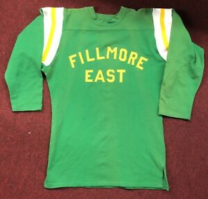 RARE NWOT Vintage Fillmore East Football Jersey Hendrix Grateful Dead The Who