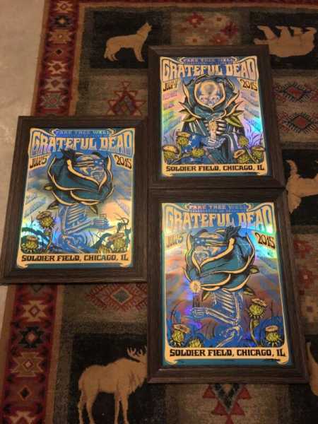 Grateful Dead Fare Thee Well Munk One VIP Foil Set Matching # With Or W/O Frame