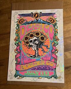 Dead and Company Poster Boulder 7/1-3 2023 Biffle AP Lava Foil Only 50 Made! UV