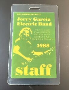 Jerry Garcia Personally Owned & Used "Jerry Garcia Band Electric Band 1988" Pass