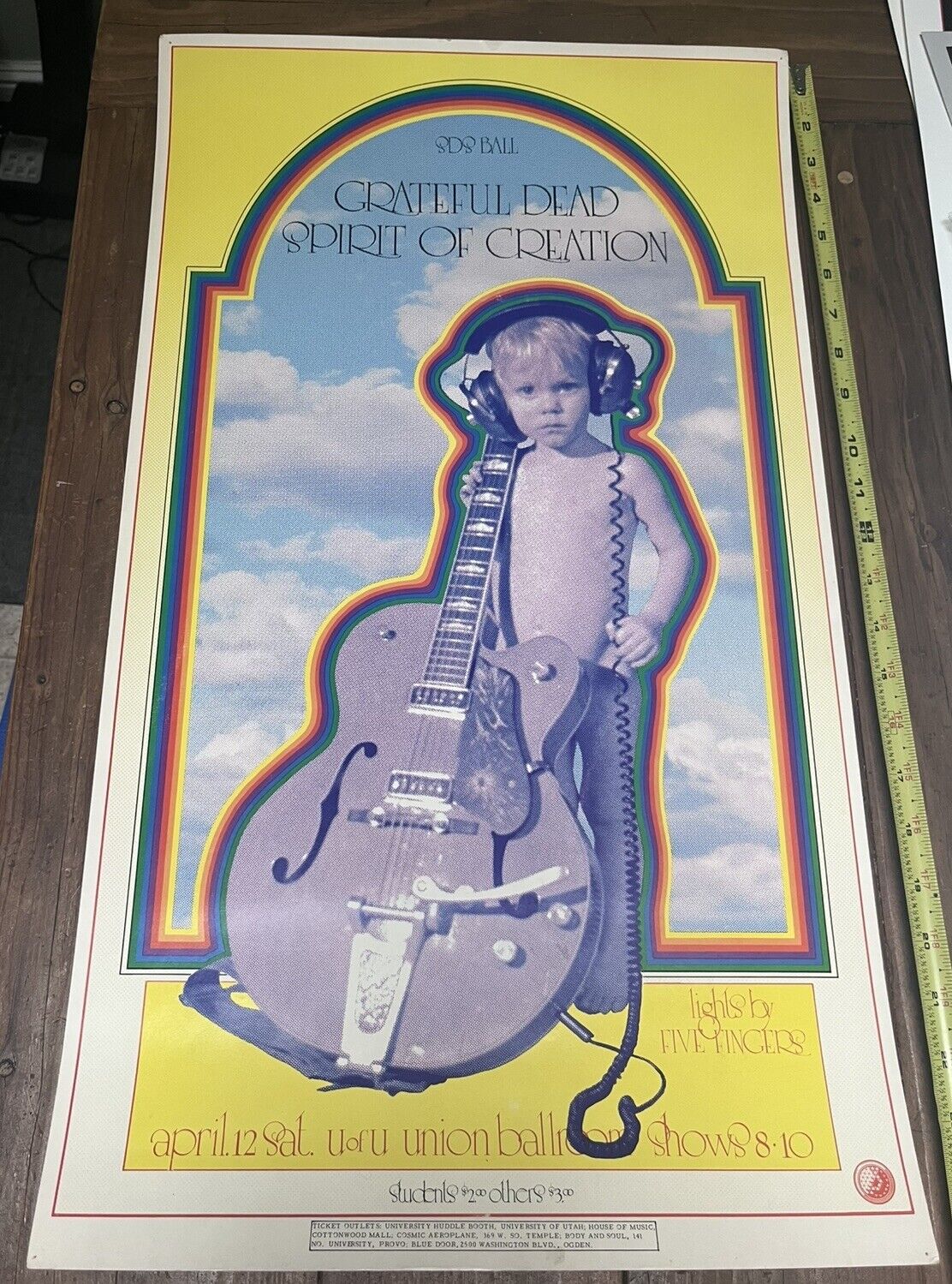 New ListingRare Grateful Dead SDS Ball Original Poster 1st Printing! Spirit Of Creation
