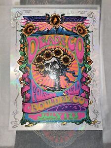 Dead and Company Folsom Field Poster Boulder, Co  2023 Biffle AP Foil Doodled