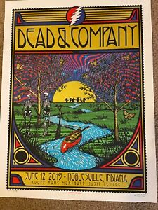 Dead And Company Deer Creek Noblesville Ruoff 2019 Signed and Numbered Poster