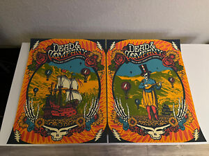 Dead and Company July 13 & 14 2018 Folsom Field Justin Helton Matching #s AE Set