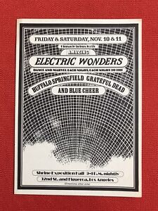 Buffalo Springfield Grateful Dead Blue Cheer Concert Handbill Howard Hesseman