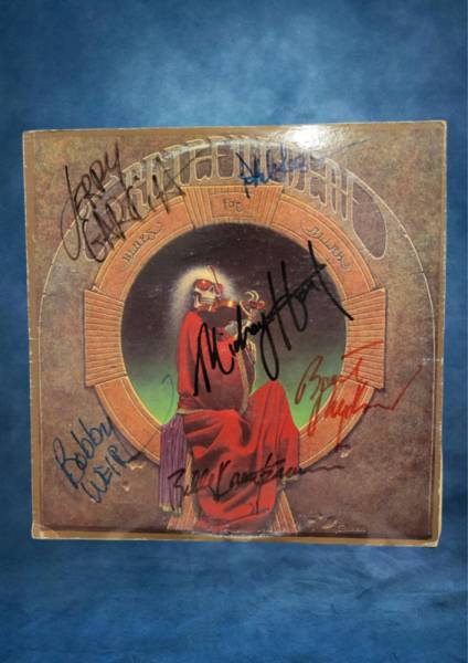 Grateful Dead - signed vinyl record - Blues For Allah - 6 signatures