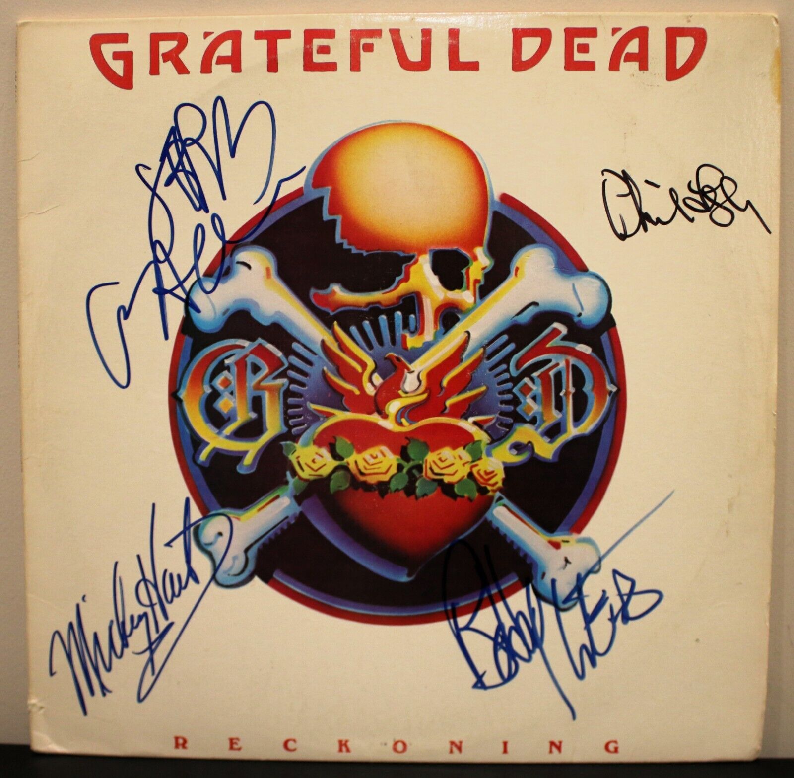 Grateful Dead (w/ Jerry Garcia) ~ Signed Autographed "Reckoning" LP ~  JSA LOA
