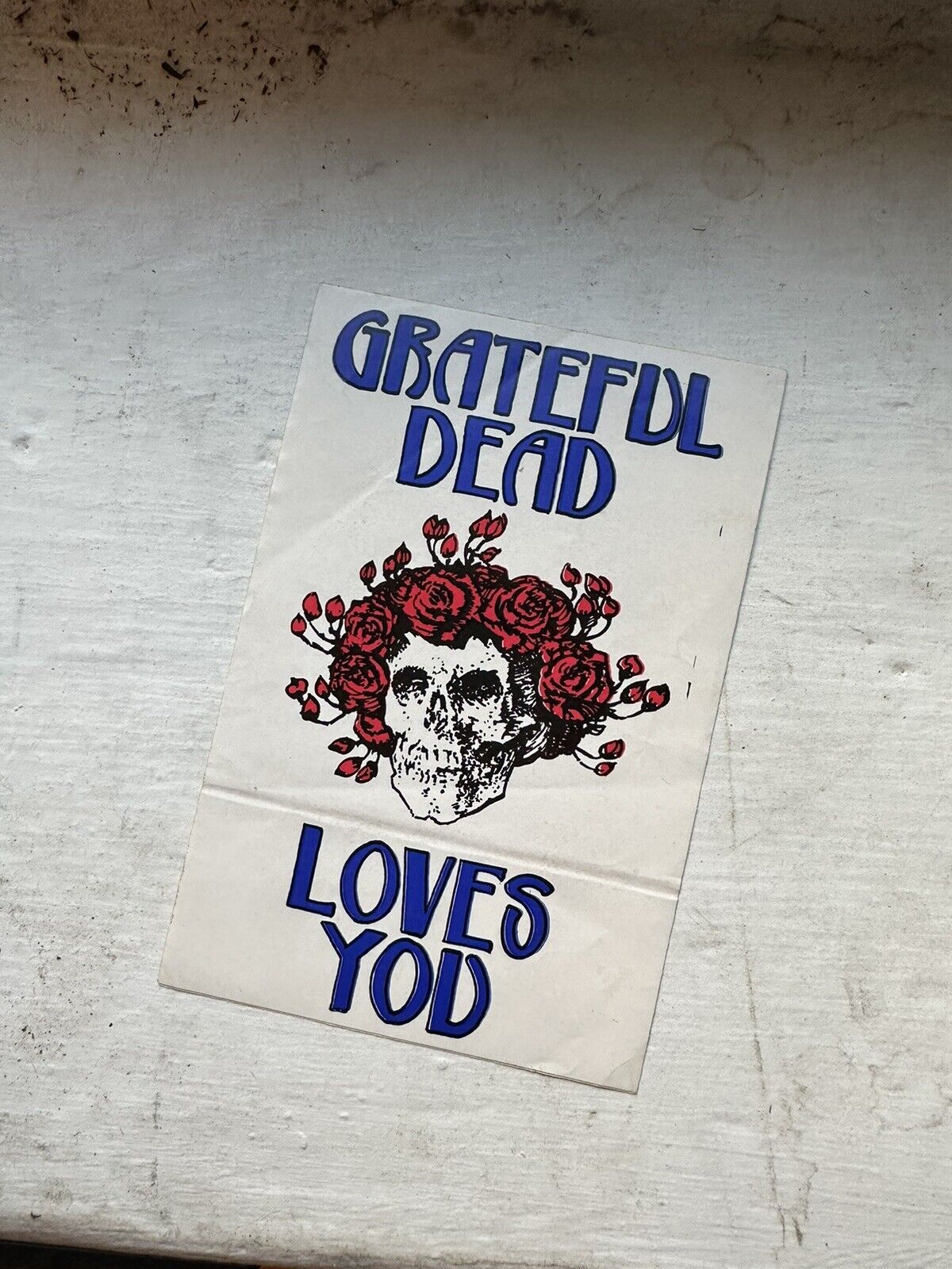Vintage Original 1970’s 80’s Grateful Dead Loves You Sticker Decal