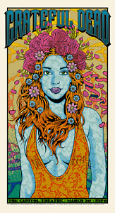 Grateful Dead Chuck Sperry "Bertha" Capitol Theatre 3/20/1970 ED of 365 IN HAND