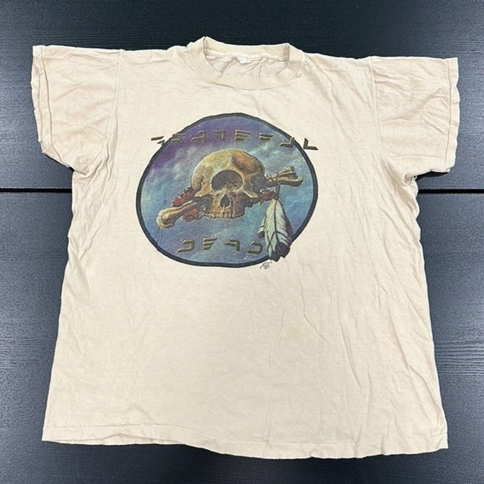 Vintage 1977 Grateful Dead Cyclops Kelley Mouse Concert Tour T-Shirt - XL