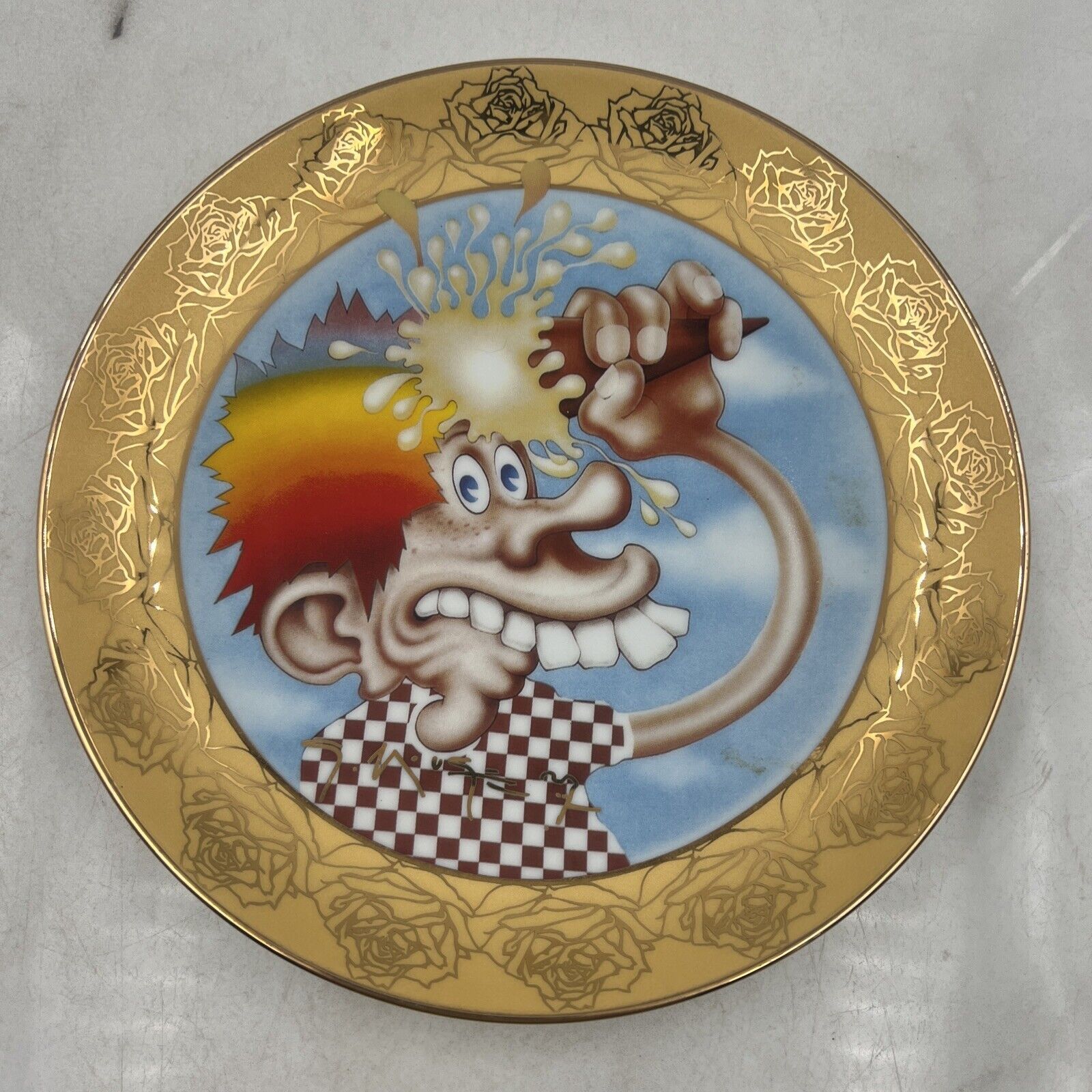 Grateful Dead Stanley Mouse ICE CREAM KID Art 1999 Hamilton Collection Plate