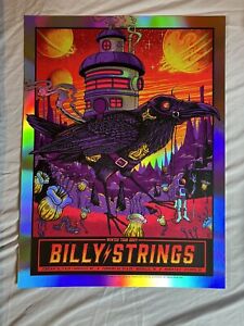 Billy Strings Winter Tour Asheville Nashville Atlanta Foil 2024 Poster Print
