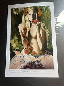 Summer Of Love  40th Anniversary Stanley Mouse Signed 9/2/2007 Poster