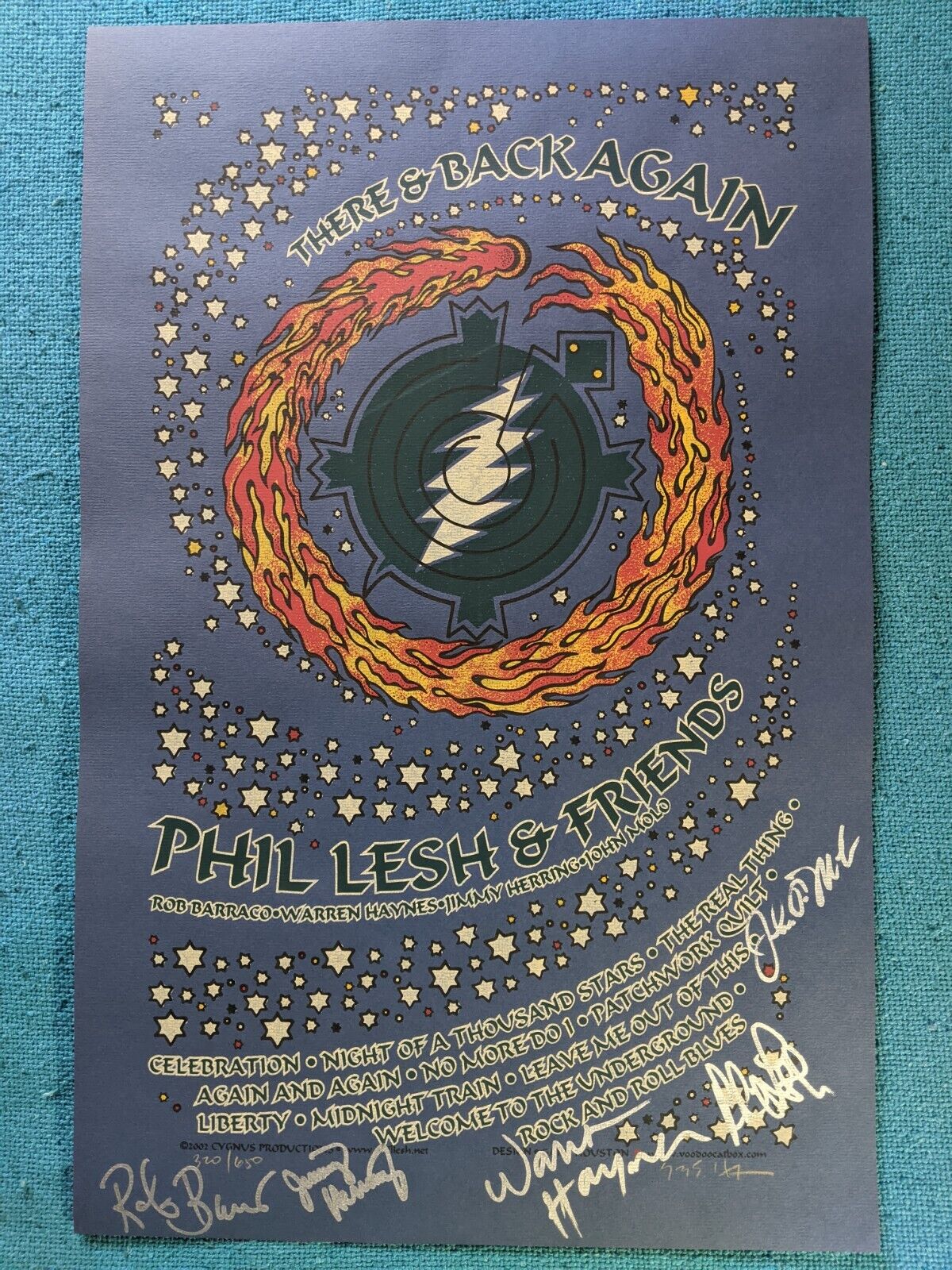 Phil Lesh & Friends Grateful Dead Signed And Numbered Poster 320/650    (Sku381)