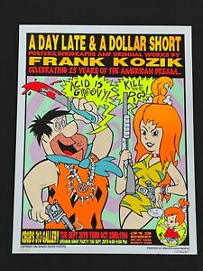 Acid is Groovy! Kill the Pigs! Fred Flinstone Kozik NY Original Concert Poster