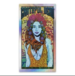 ? Chuck Sperry Signed Numbered Grateful Dead Bertha Sparkle Foil LE x/65 ?