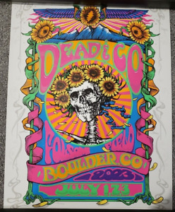 2023 DEAD & COMPANY FOLSOM FIELD BOULDER COLORADO 7/1-3/23 POSTER RICHARD BIFFLE
