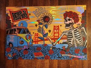 Dead & Company Uncut Poster Diptych Oracle Park July 14,15 16,2023 Justin Helton