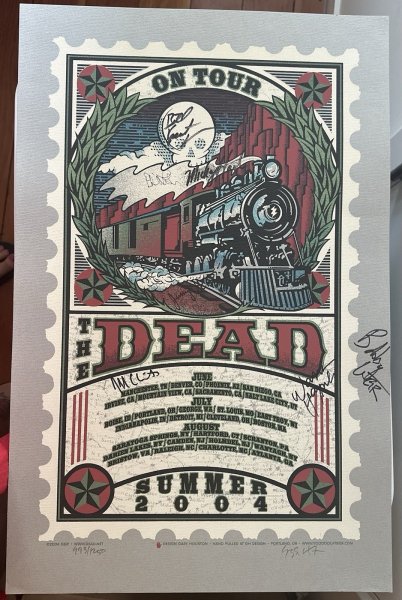 Grateful Dead Poster - The Dead 2004 Signed