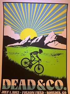 Dead and Company Poster 2023 VIP Boulder CO Folsom Field Full Set of 3 July 1-3