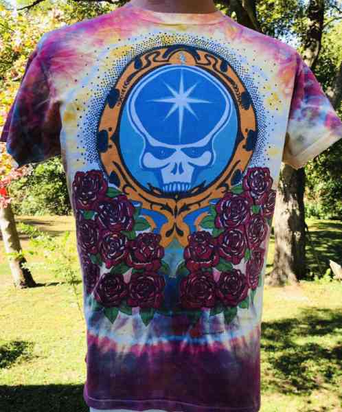 VTG Grateful Dead Ed Donohue 1977 Tie Dye T-Shirt XL single stitch RARE