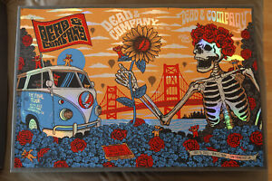 Dead and & Company San Francisco SF Oracle UNCUT FOIL Poster Print #/2240 Helton