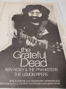grateful dead &  Ken Kesey the merry pranksters way rare U.C. fieldhouse concert