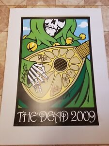 Grateful Dead  The Dead Autographed Vip Poster Bob Weir Phil Lesh Billy K Jeff C
