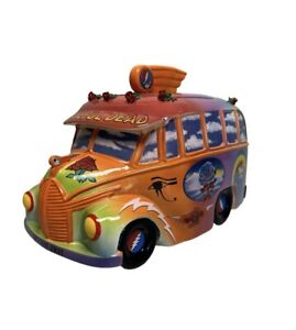 Grateful Dead Stanley Mouse Limited Edition 1998 Vandor School Bus Cookie Jar
