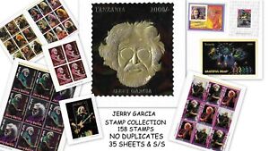 LTD. ED. Jerry Garcia Stamp Collection By International Collectors Society COA