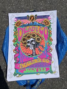 Dead and Company Folsom Field Poster Boulder, Co  7/1-3/23 Richard Biffle UV