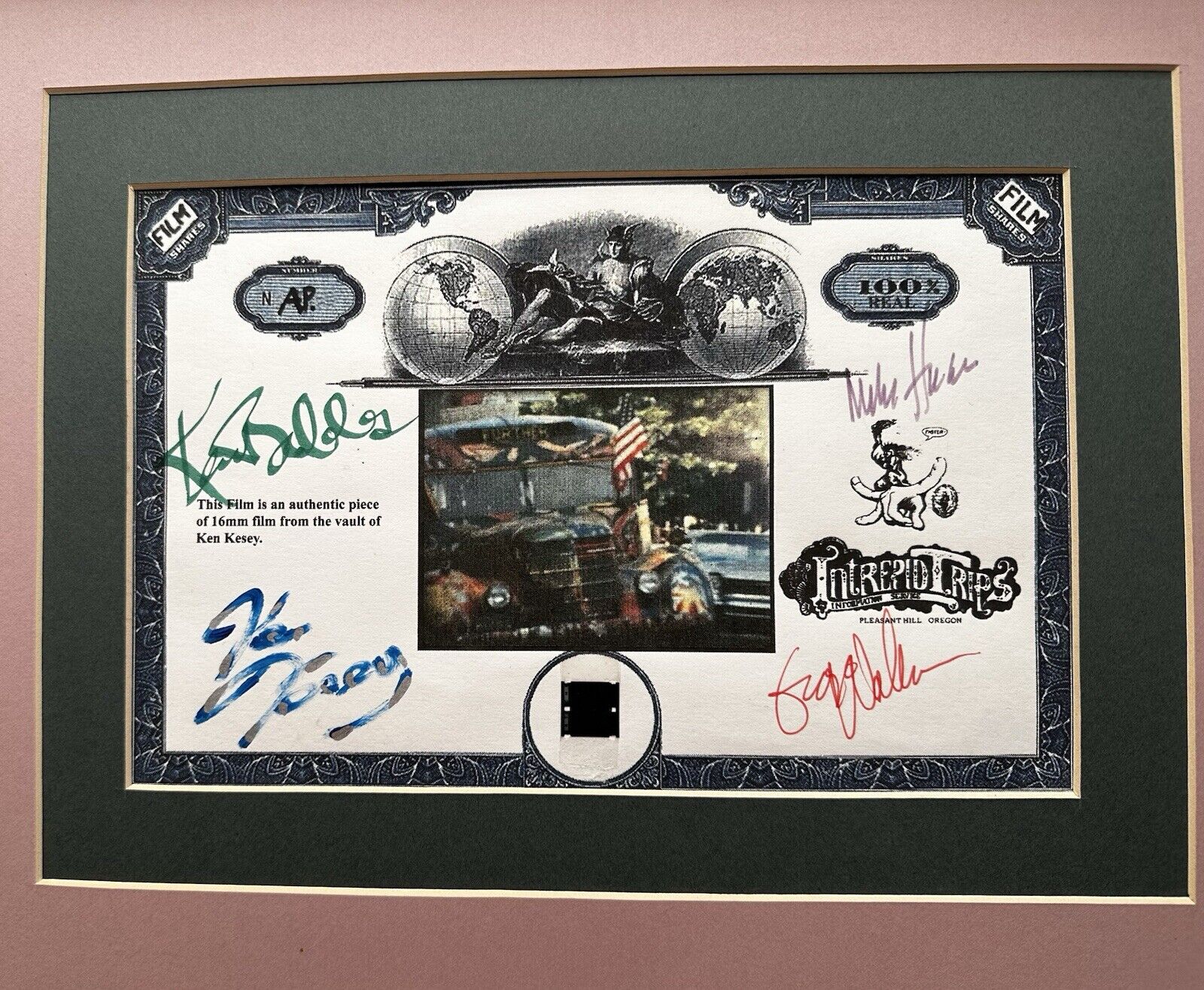 Ken Kesey SIGNED 1964 LSD Acid Magic Bus Further Grateful Dead Merry Pranksters