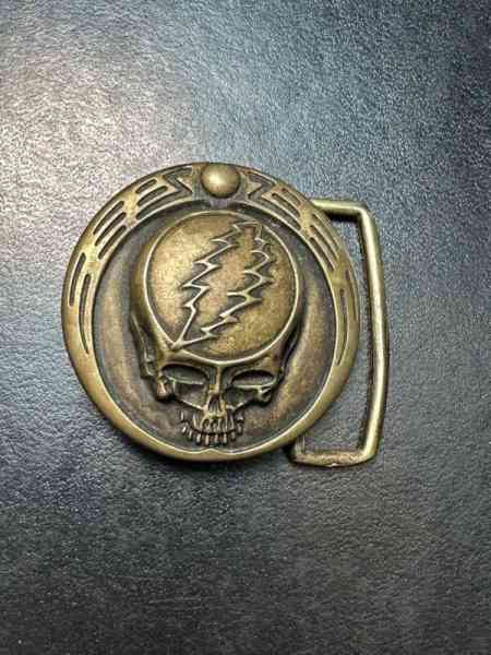 Owsley “Bear” Stanley  - Grateful Dead Belt Buckle  - Bronze  #5 Steal Your Face