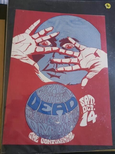 1967 GRATEFUL DEAD & SEEDS Santa Clara Concert Posters + Guru Newspaper Issue #1