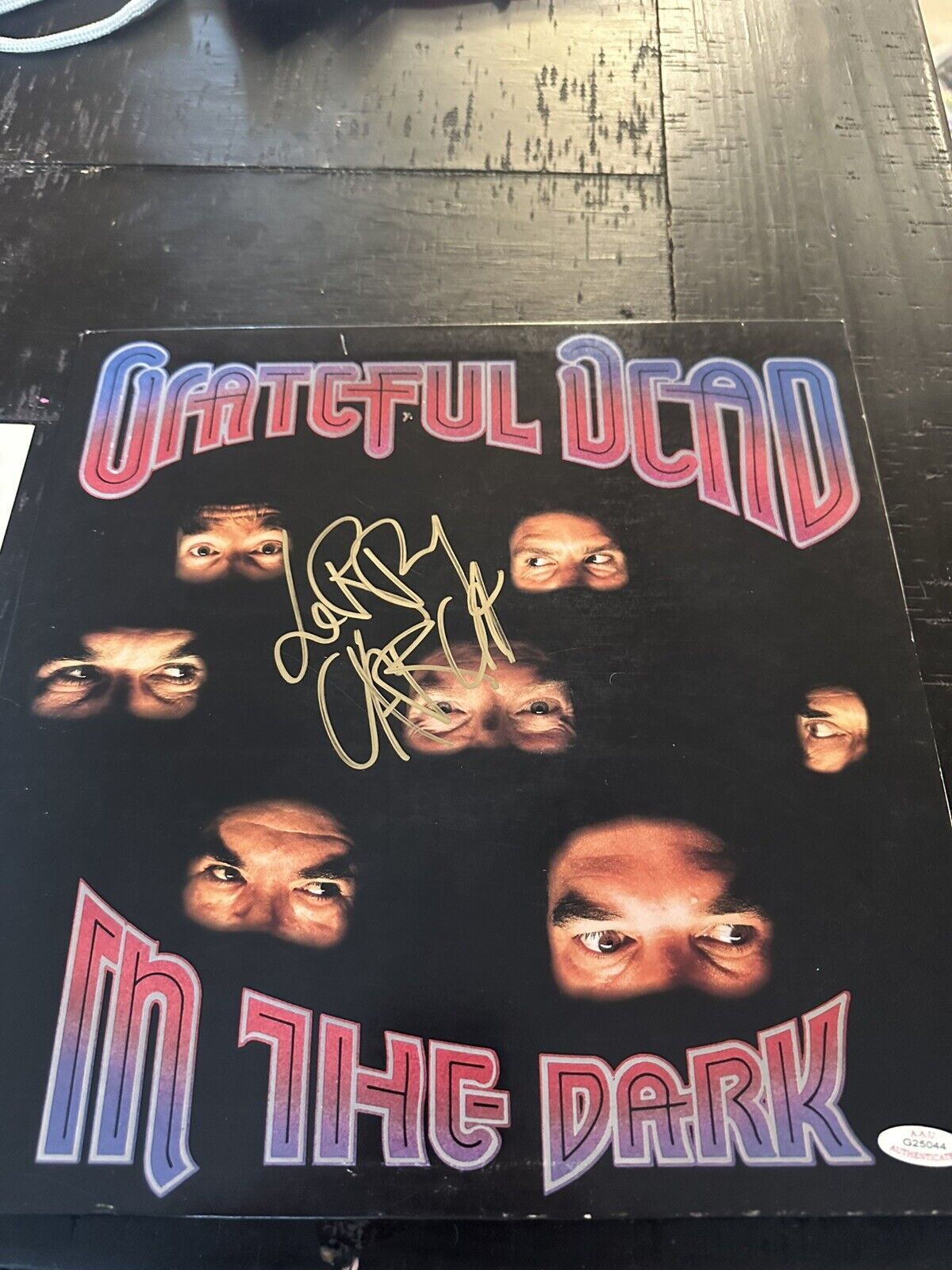 Grateful Dead Jerry Garcia Signed In The Dark Album Cover w/ Vinyl AUTO