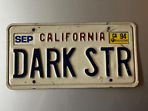 GRATEFUL DEAD LICENSE PLATE DARK STAR CALIFORNIA