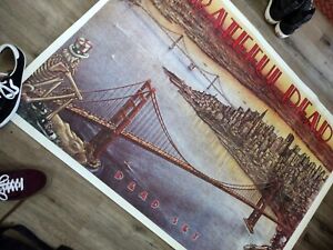 Grateful Dead Dead Set 80s Poster Large 40x58 Grateful Dead Original Poster