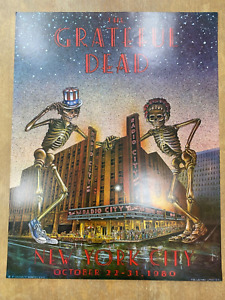 Grateful Dead poster-Radio City Music Hall, New York, NY 10/22-31/80