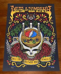 Dead and Company poster Hollywood Bowl 6/3 6/4 2019 Matt Leunig Grateful Dead