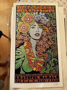 Chuck Sperry Grateful Mahalo Billy Strings S/N EB 2021 Poster of the Year  AP