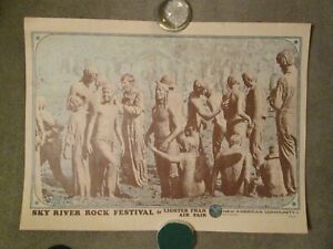 GRATEFUL DEAD, SANTANA, +MANY MORE GREATS - SKY RIVER ROCK FESTIVAL 1968 POSTER!