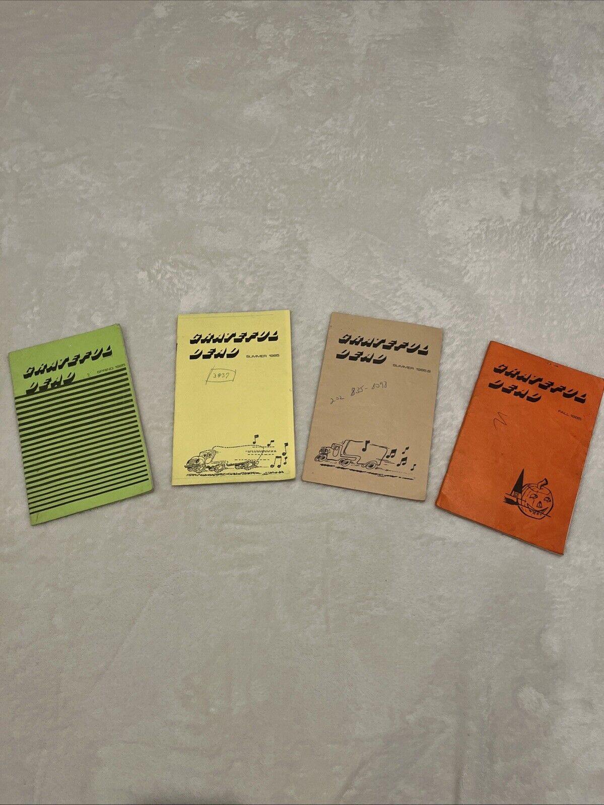 1985 Spring, Summer, And Fall Tour Grateful Dead Band/Crew Books