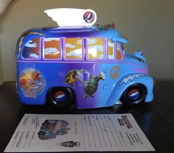 GRATEFUL DEAD Vandor 40th Anniversary LIMITED EDITION Bus Cookie Jar