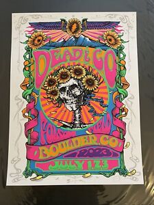 Dead & Company Boulder Poster Print Richard Biffle Signed Folsom Field 2023