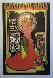 Original GRATEFUL DEAD, Daily Flash, Love In Bob Masse Poster 1st Printing