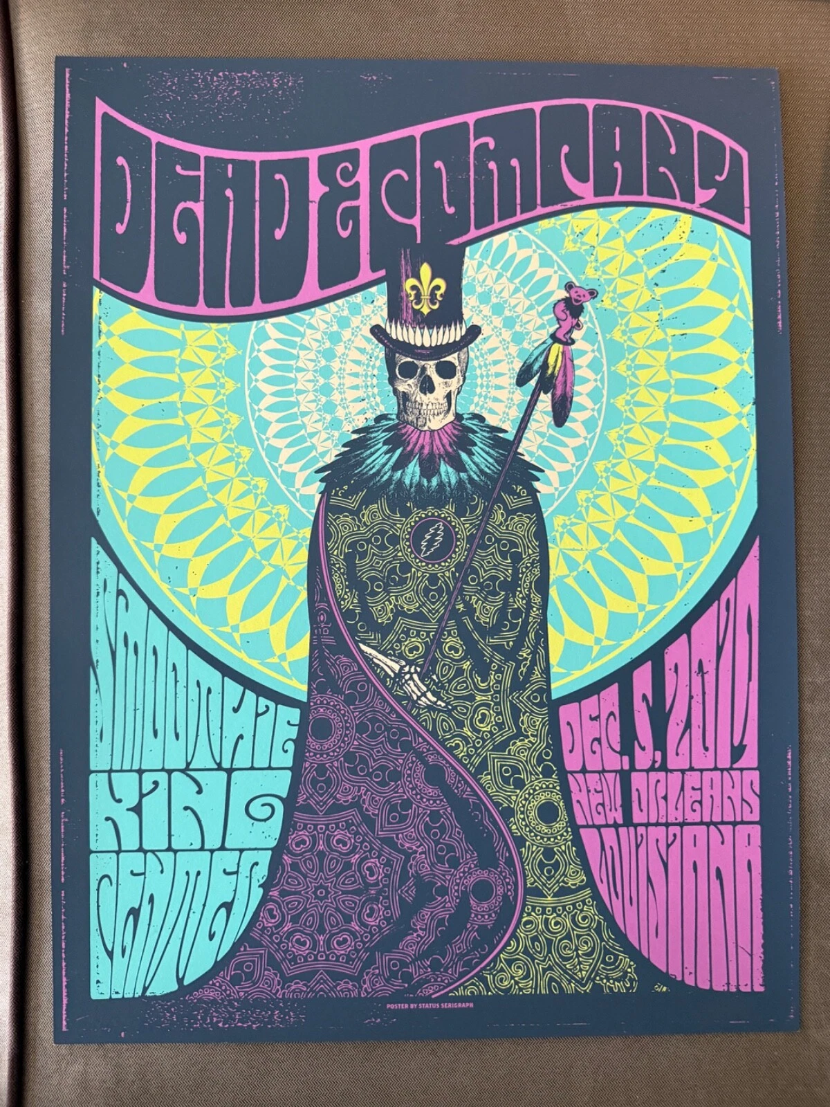 DEAD & COMPANY 2017 CONCERT POSTER - STATUS SERIGRAPH - NEW ORLEANS, LA