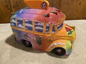 Grateful Dead Stanley Mouse Limited Edition 1998 Vandor Bus Vintage Cookie Jar